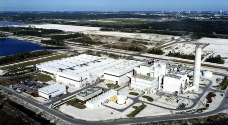 West Palm beach plant aerial view in 1989 Babcock Wilcox