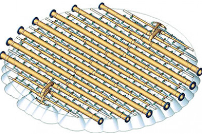 3D Drawing of Babcock Wilcox Absorber Spray Pattern