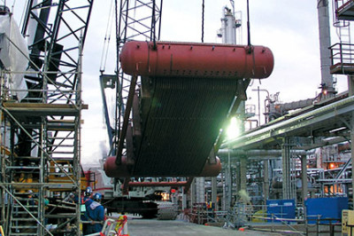 Construction lift of Babcock Wilcox equipment