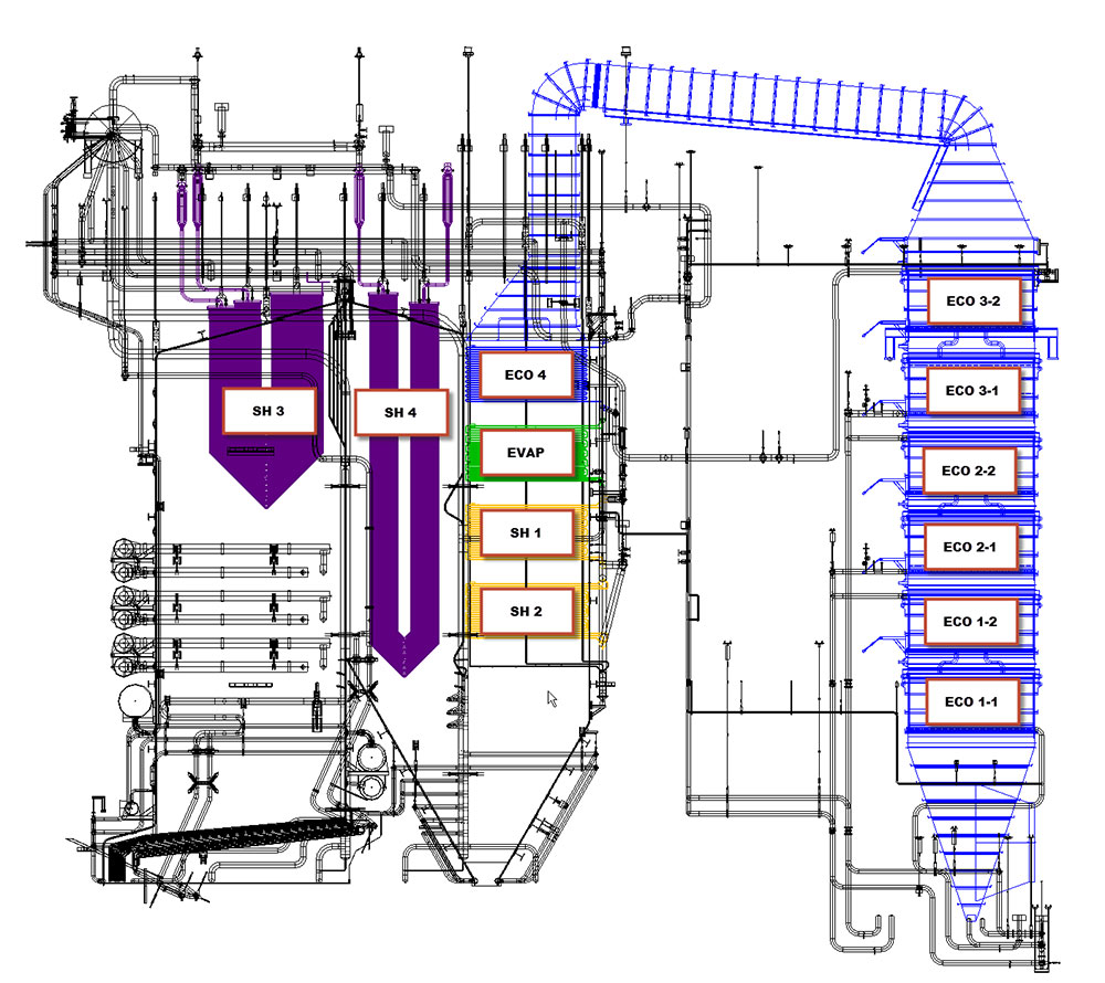 Biomass Boilers WtE Skaerbaek Boiler Concept Drawing Babcock Wilcox