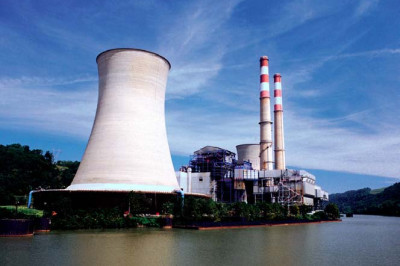 Fort Martin Plant view from river Babcock Wilcox