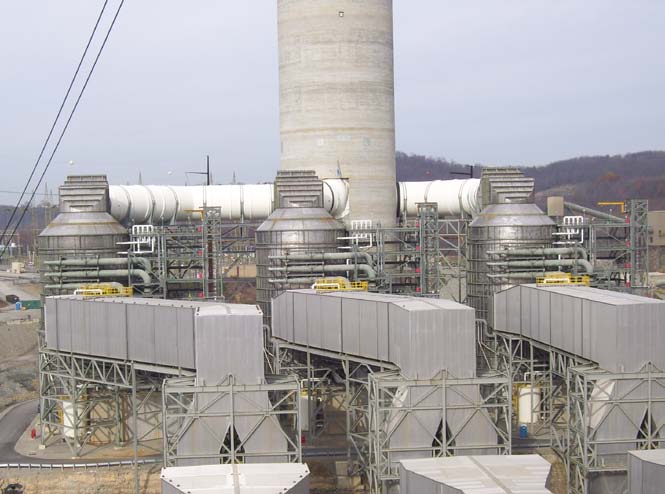 Hatfields Power Plant external view Babcock Wilcox