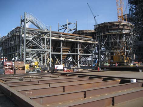 Keephills Unit 3 Construction Beams Babcock Wilcox
