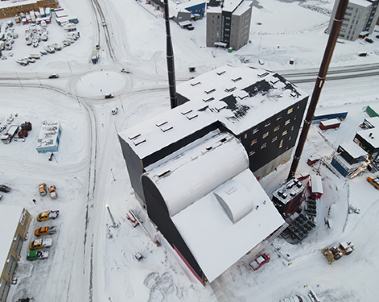 PCH201-148 Nuuk Sisimiut Greenland Aerial Plant View