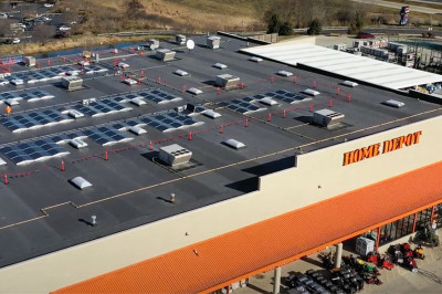 Solar Construction Company - Home Depot Solar Upgrade BW Babcock Wilcox