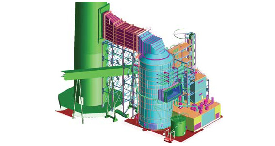 Wet FGD 3d Left 2 x 550 MW Babcock Wilcox