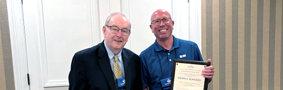engineer steve scavuzzo presented with award