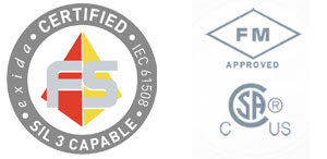 Certified SIL3 Capable with FM and SA Accreditations