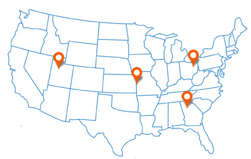 Service Center North America Map Babcock Wilcox