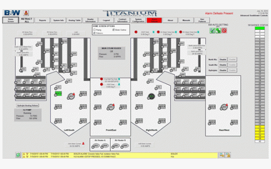 Titanium Sootblowing Controls Screenshot Babcock Wilcox