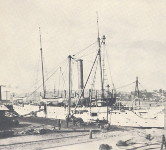 USS Marietta ship with Babcock Wilcox boilers in 1896