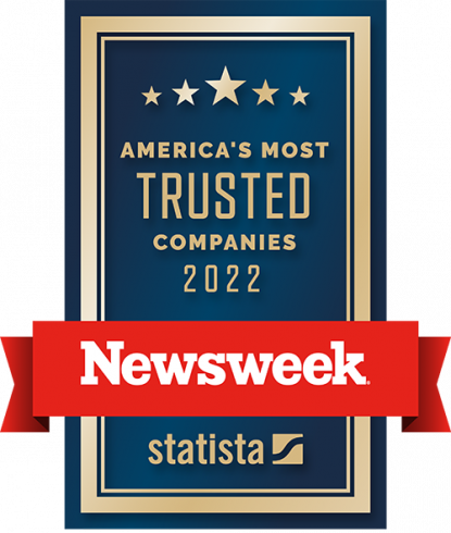 America's Most Trusted Companies 2022 Newsweek Award Badge